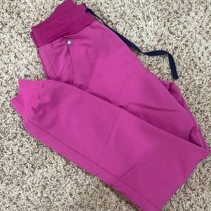 Figs electric orchid Hugh waisted pants